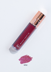 metallic liquid lipstick in shade "Wild" (metallic purple)