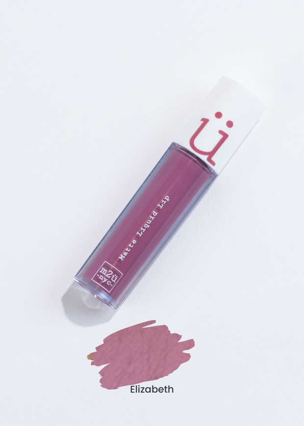 matte liquid lip in shade Elizabeth (pink purple)
