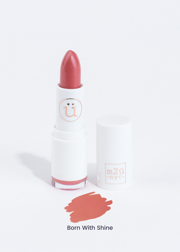 moisturizing lipstick in shade Born with Shine (nude)