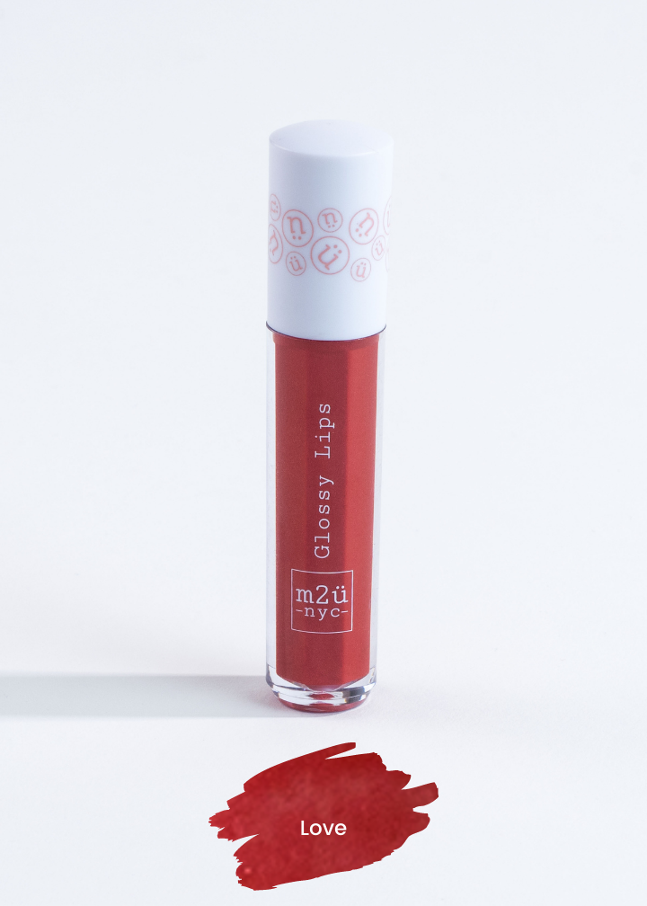 lip gloss in shade "Love" (red)