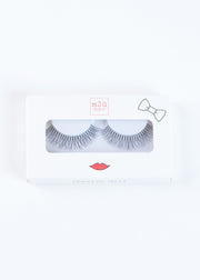 a pair of natural-to-full volume style false eyelashes with feathery ends to give dimension 