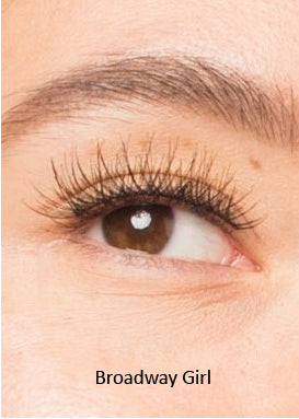 closeup eye photo with fake eyelashes on, dramatic style